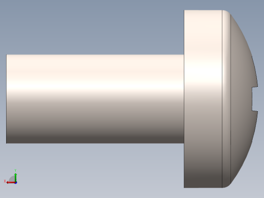 螺丝 M2.5 十字盘头-M2.5 x 5 Screw head.SLDPRT后视缩略图