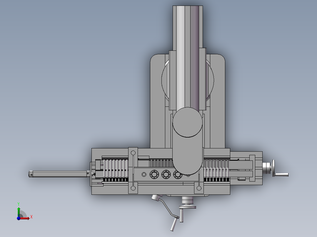 自动送料加工设备前视图