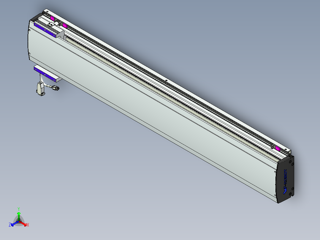 威洛博VL系列直线电机模组-VL17E1-S1050主视图