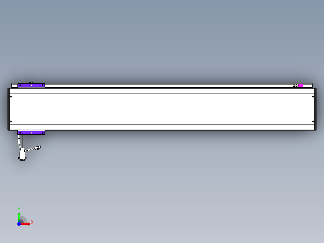 威洛博VL系列直线电机模组-VL17E1-S1050前视图