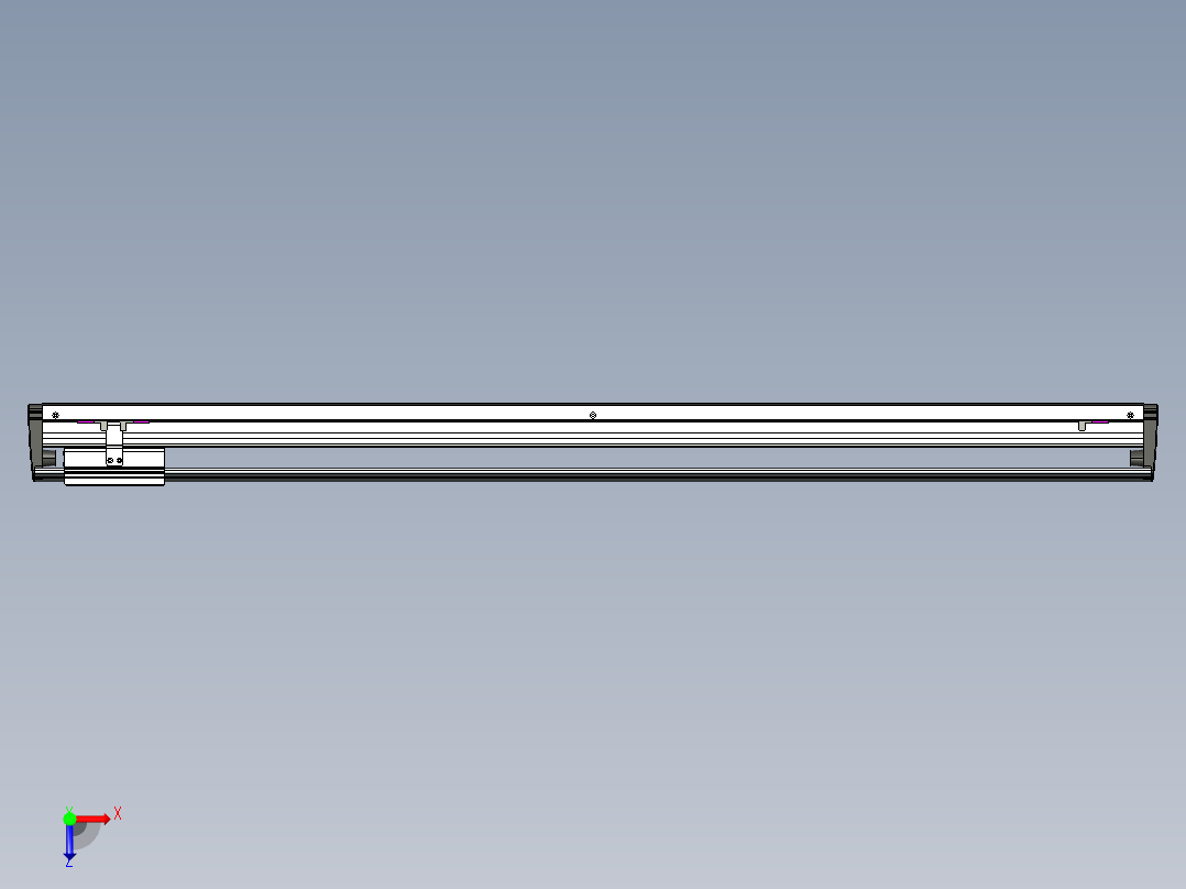 威洛博VL系列直线电机模组-VL17E1-S1050俯视图