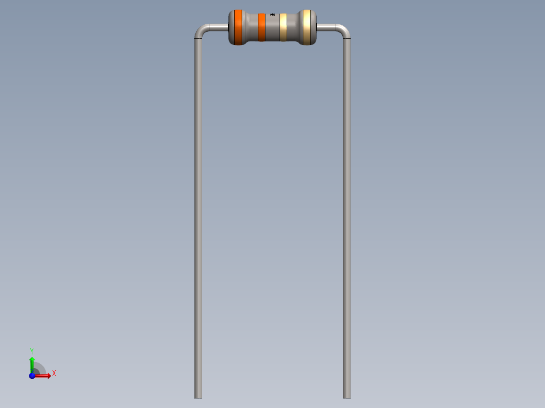 电容器 二极管 电阻器-Resistor 3.3 Ohm前视图