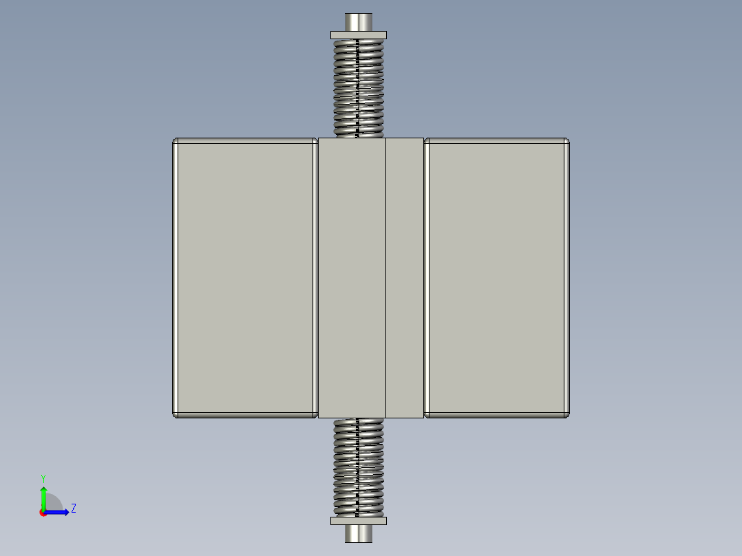 自动集装箱锁左视图