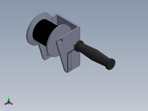 绞车概念样机--sw正等轴测缩略图
