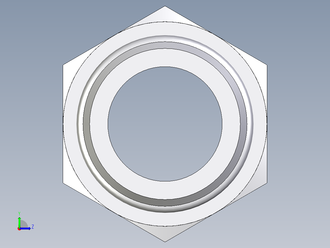 卡套式工业通用硬管接头EO_Male_Stud_connector_GEO28ZLMCF左视图