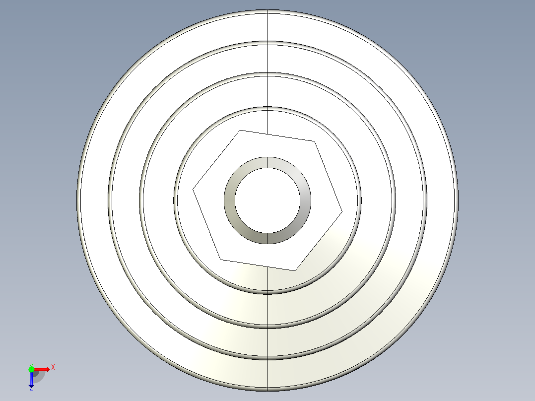 水平調整腳座(SUS製)LVA70-SUS-3D多系列多零件图纸模型俯视图