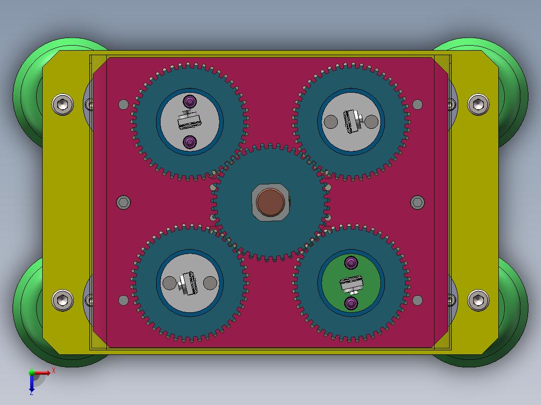 旋转模组测试设备俯视图