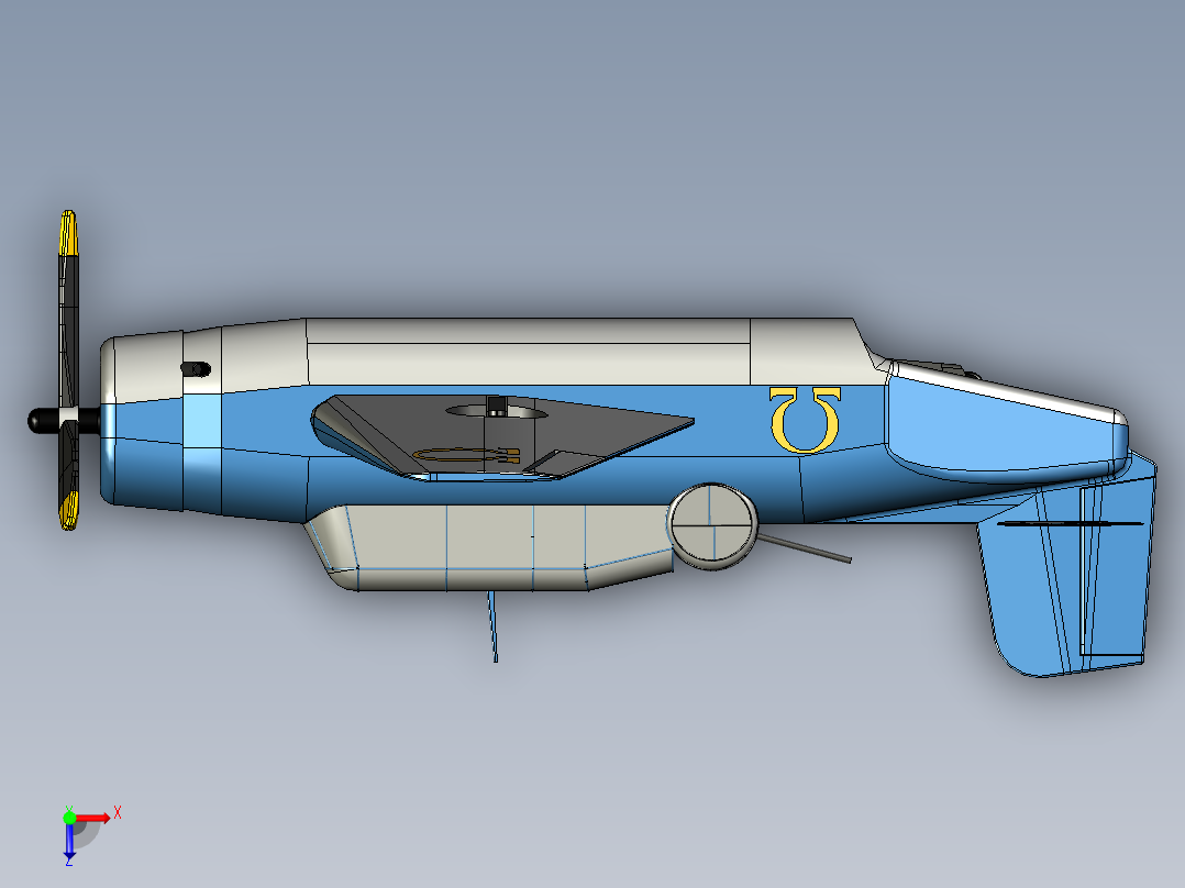 飞机2 (2)俯视图