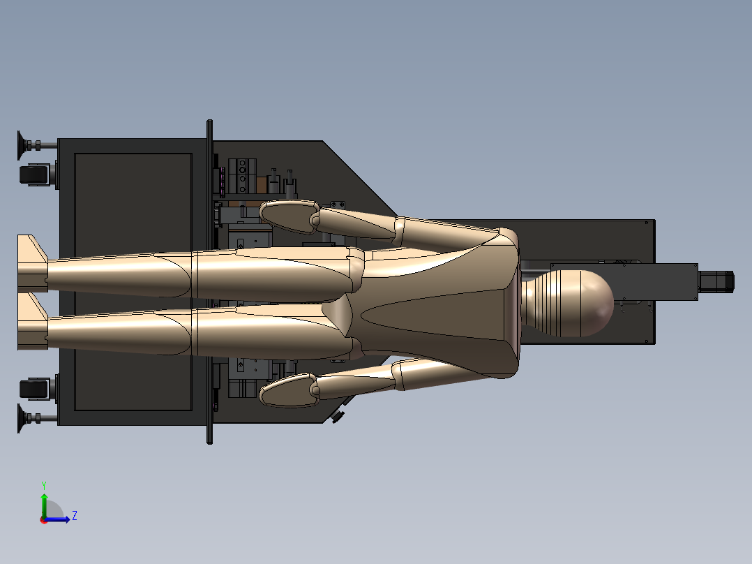 纸盒包装机左视图