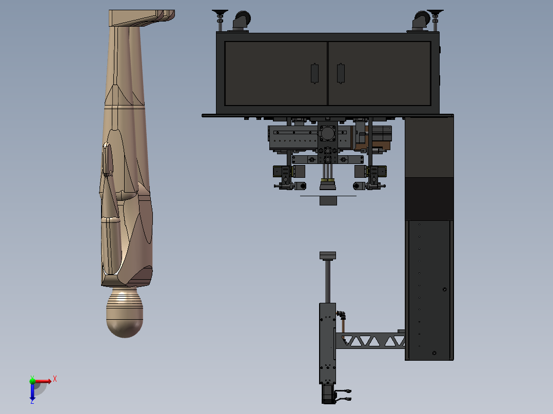 纸盒包装机俯视图