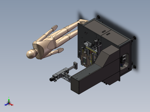纸盒包装机正等轴测缩略图
