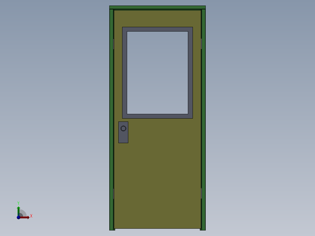 门和门套前视图