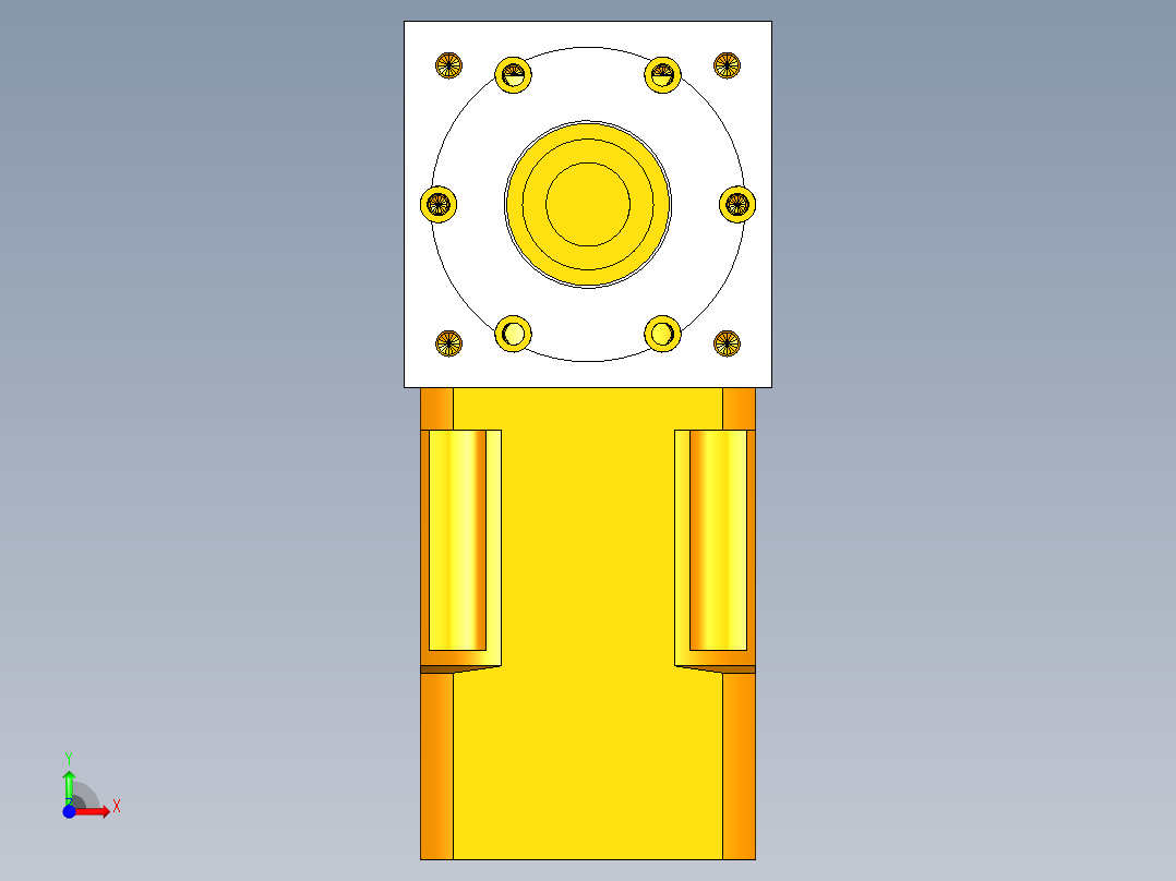 换向器PW70单轴 PLX60-L1 14-50-70-M4.stp前视图