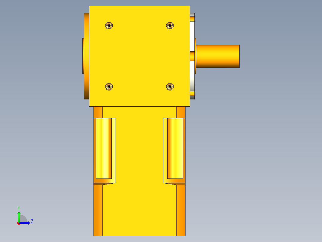 换向器PW70单轴 PLX60-L1 14-50-70-M4.stp左视图