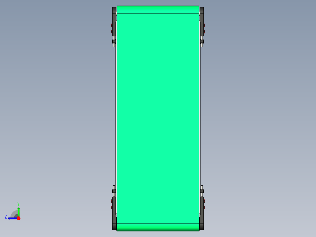 LE-XC4545-电动滚筒驱动皮带线右视图