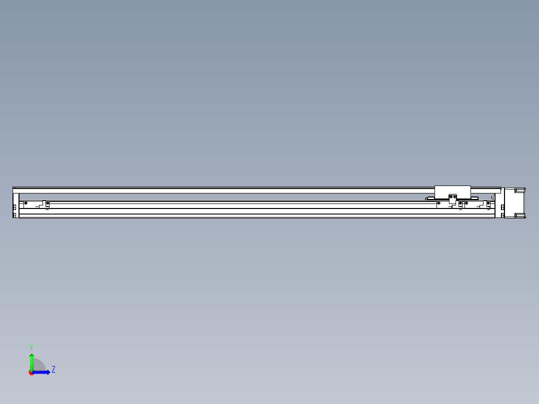 TPA-KNR-86E-1610C-L850A1-ML-BJ60-N3线性模块铝制底座左视图