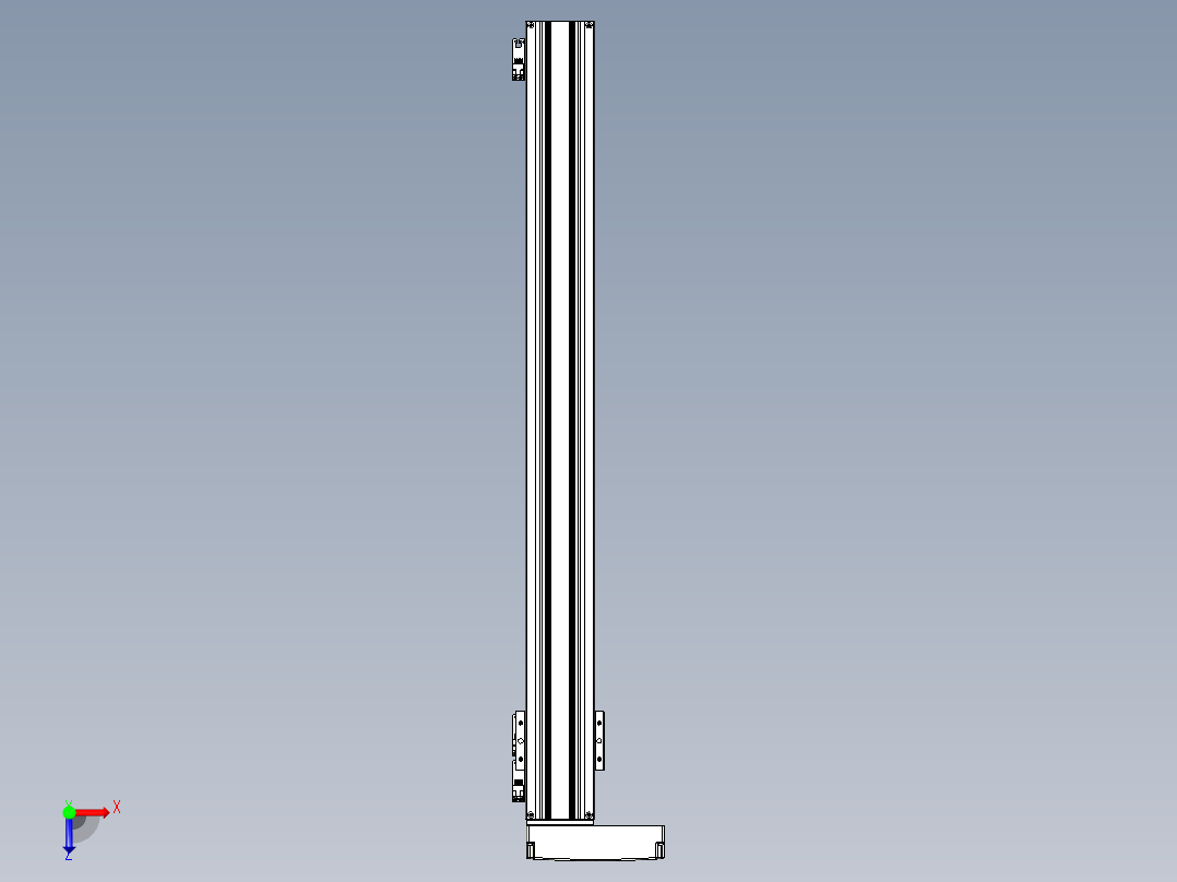 TPA-KNR-86E-1610C-L850A1-ML-BJ60-N3线性模块铝制底座俯视图