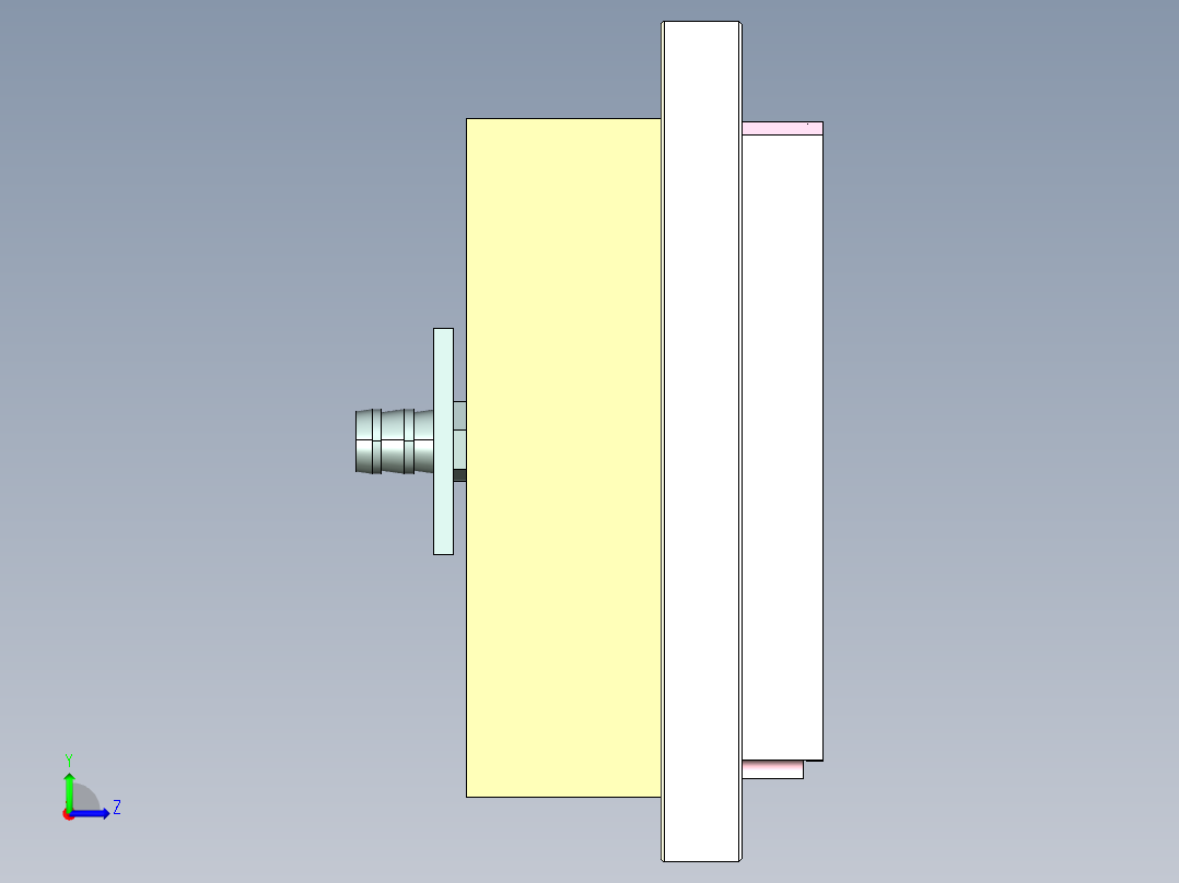 UY8-A-笔记本CNC工装夹具三维模型CNC1-0902左视图