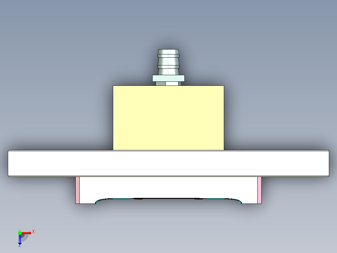 UY8-A-笔记本CNC工装夹具三维模型CNC1-0902俯视图