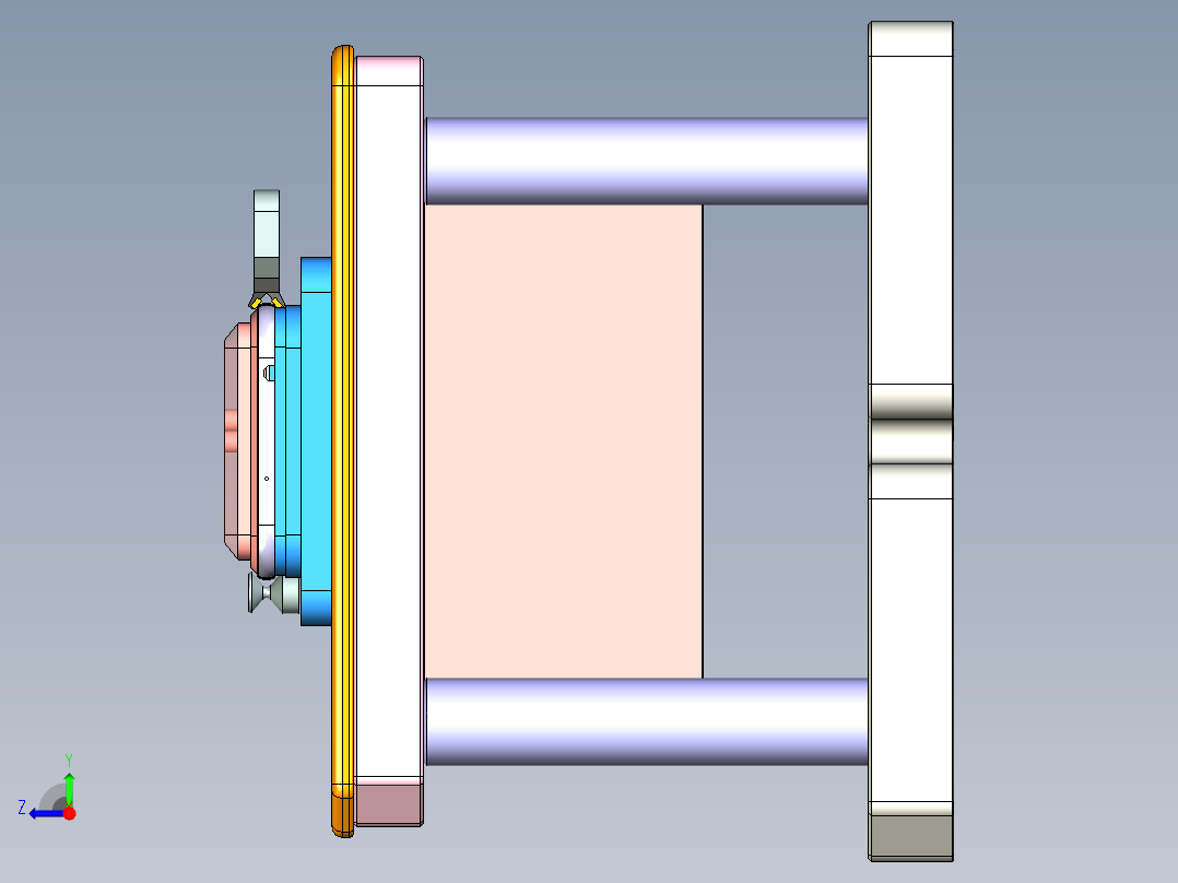 ZX550笔记本CNC工装夹具三维模型-CNC9-0527citie 右视图