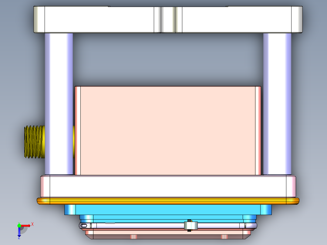 ZX550笔记本CNC工装夹具三维模型-CNC9-0527citie 俯视图
