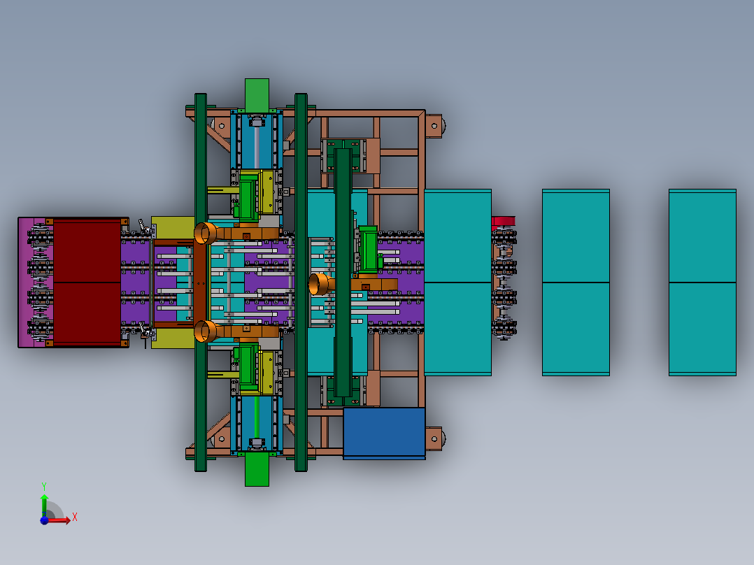 自动截断锯sw18可编辑前视图