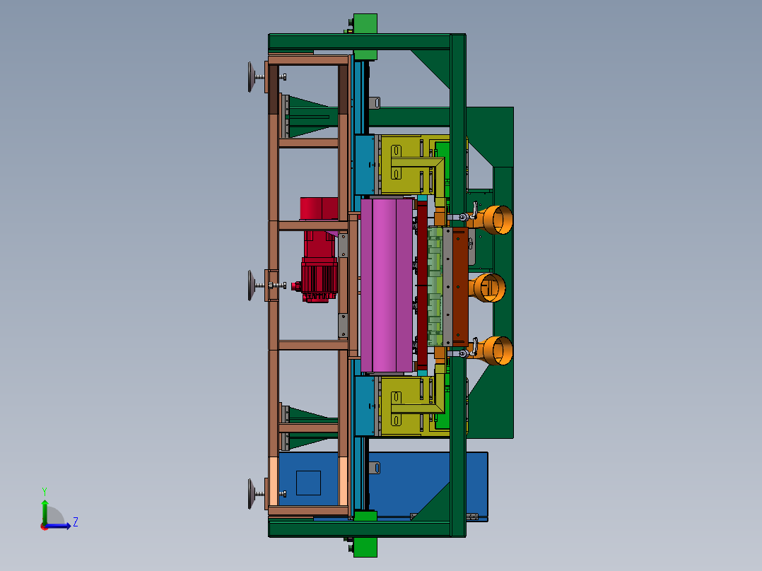 自动截断锯sw18可编辑左视图