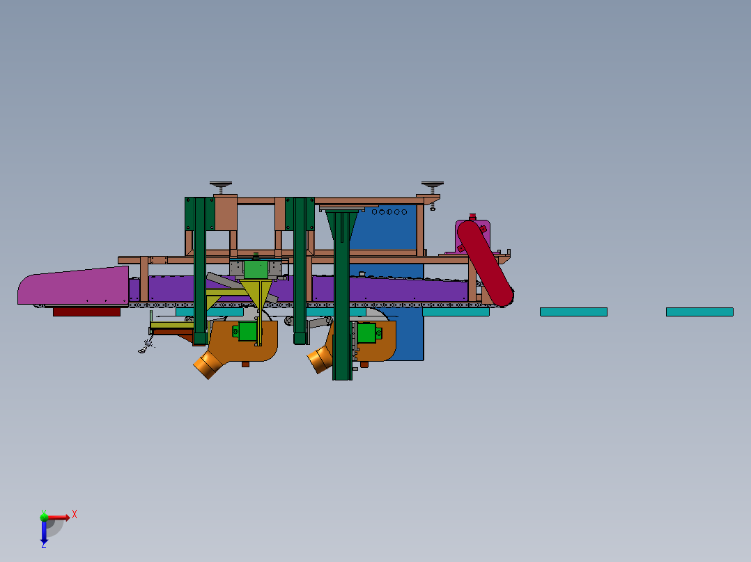 自动截断锯sw18可编辑俯视图