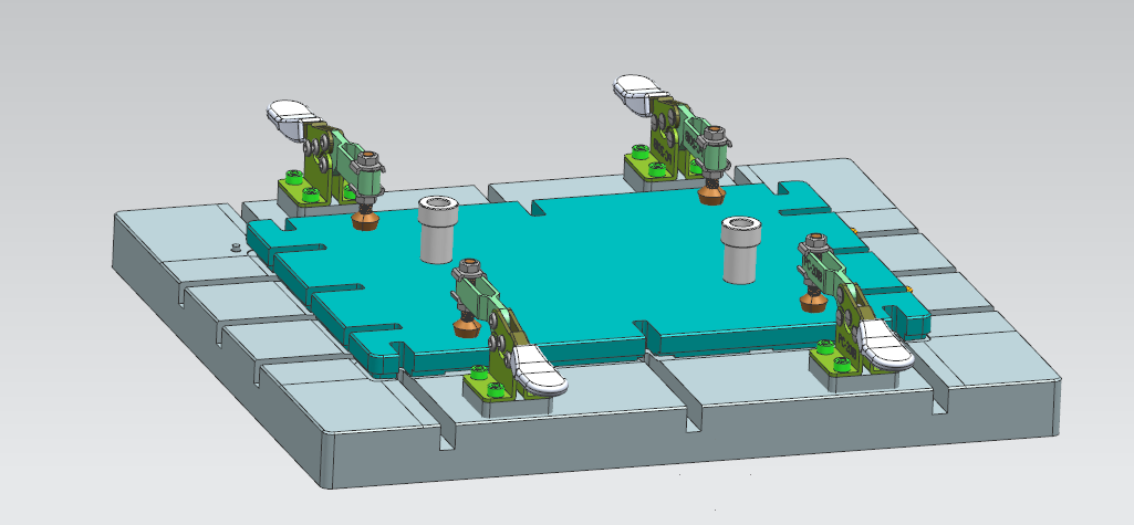 笔记本外壳内长宽检具三维模型加CAD