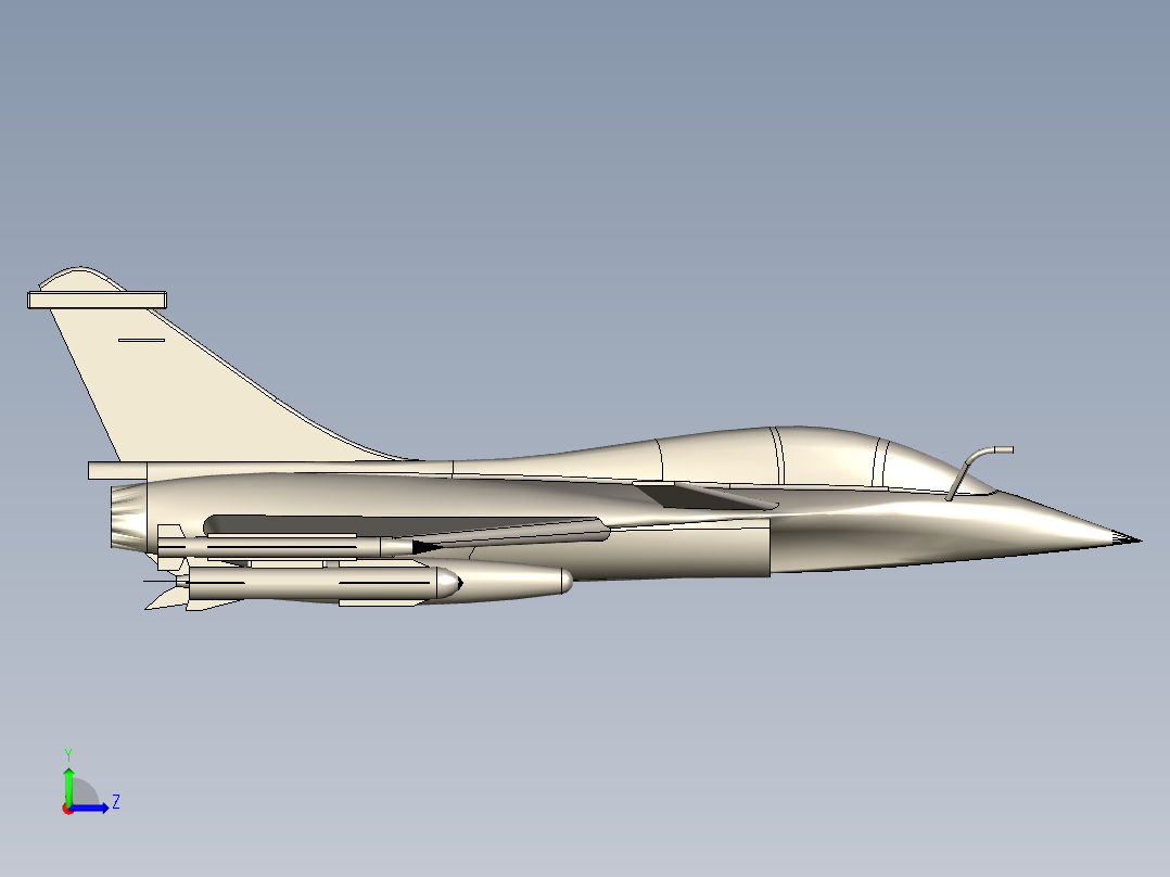 B2003999-阵风战斗机左视图