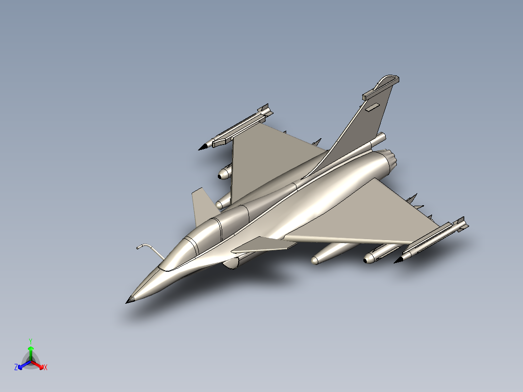 B2003999-阵风战斗机正等轴测图