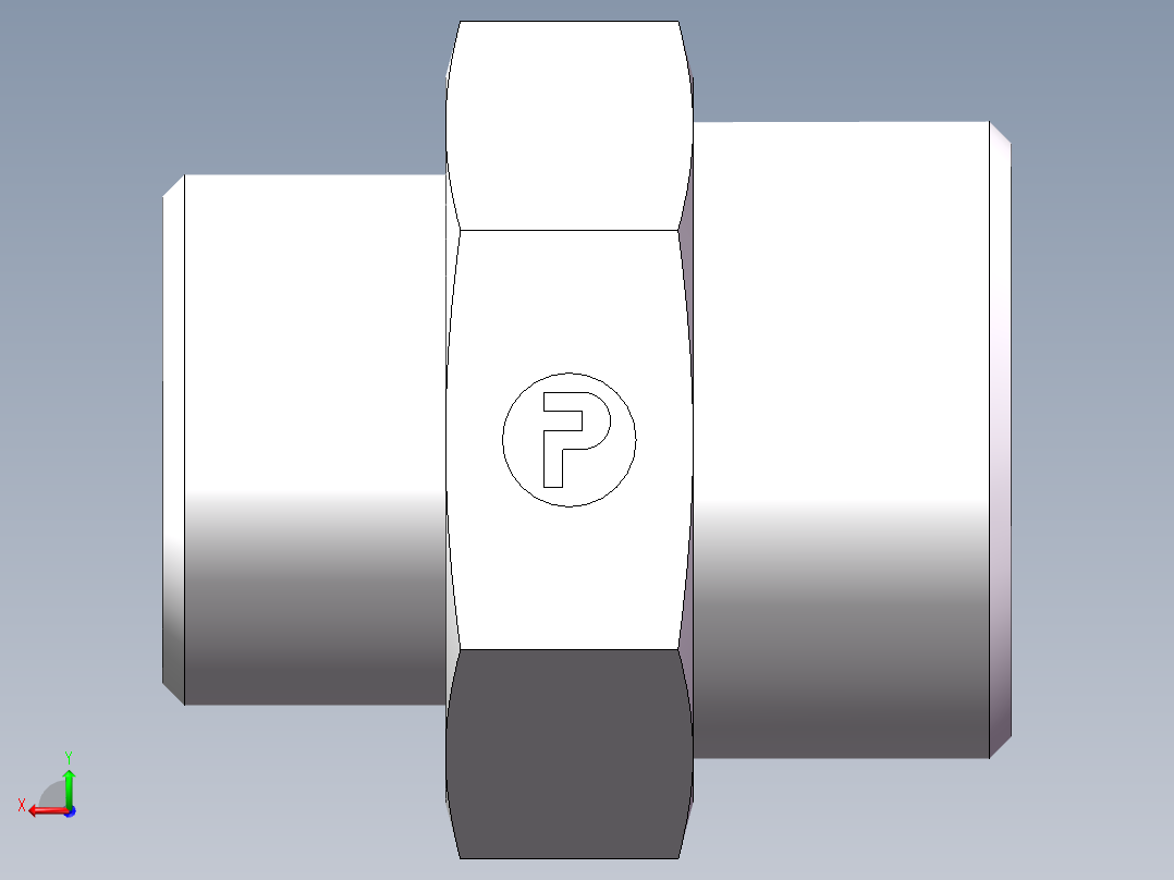 直通变径-GR、1D-30-36后视图