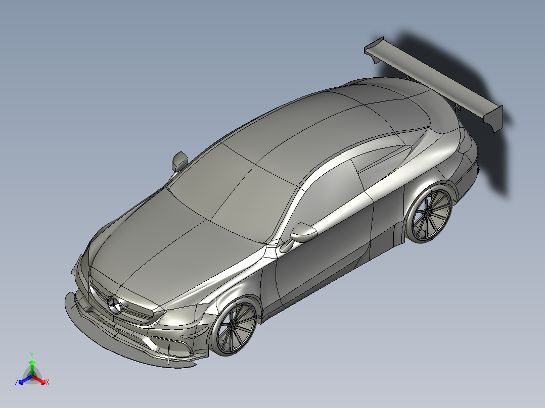 A2004121-奔驰C63 AMG汽车主视图