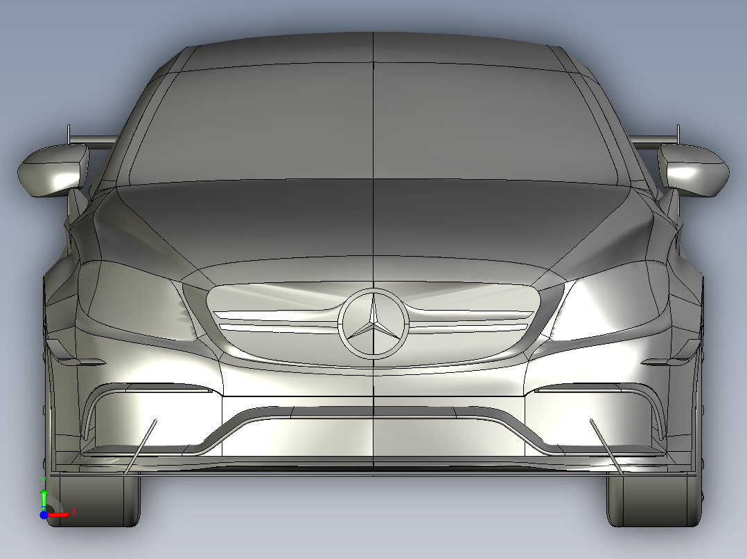 A2004121-奔驰C63 AMG汽车前视图