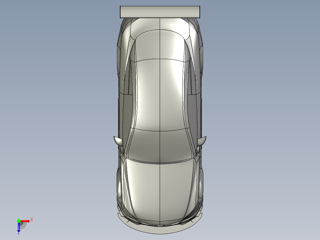 A2004121-奔驰C63 AMG汽车俯视图