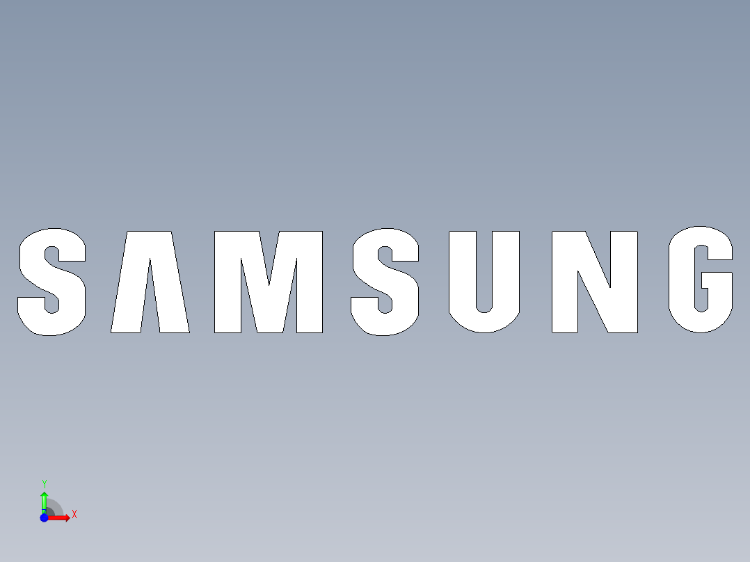 三星3d徽标型号11前视图