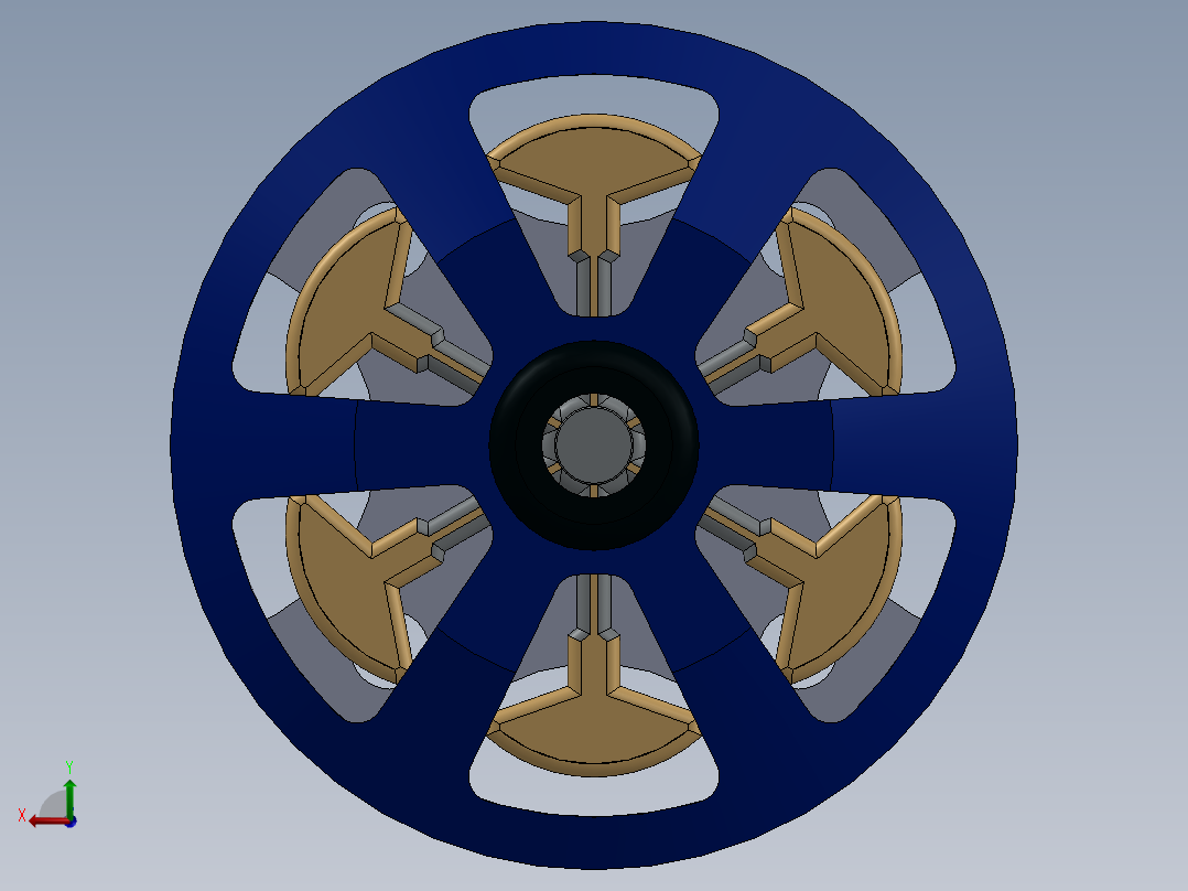 无刷直流电机-22后视图