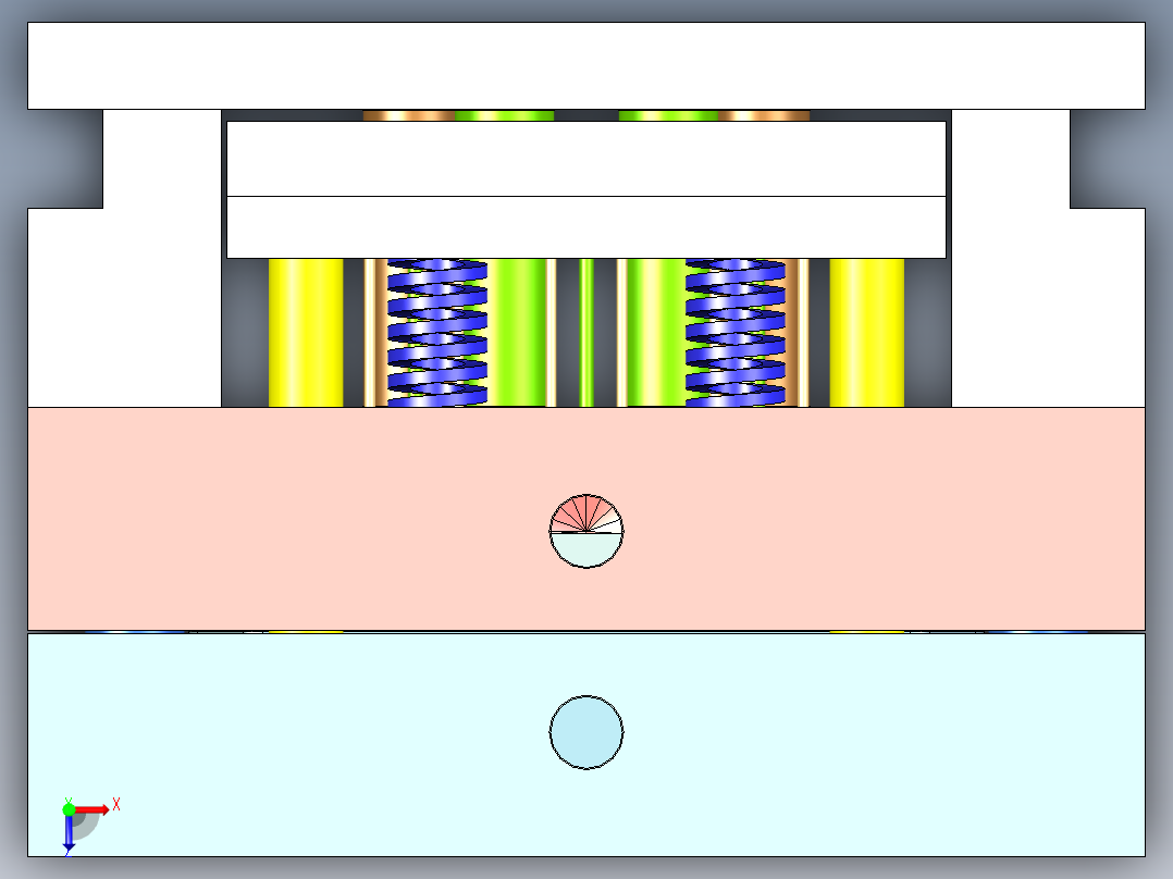 魔方方块（一出32穴）俯视图