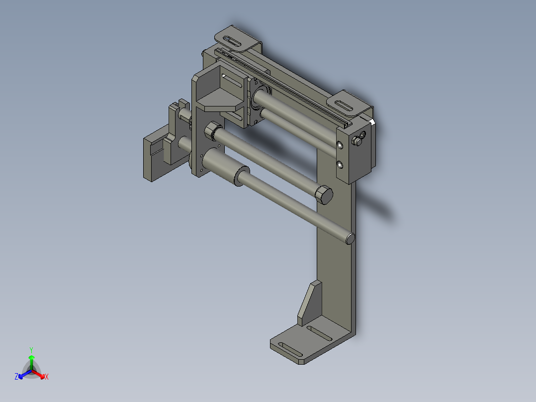 LXYC-BOSS020600下料推料组件正等轴测图