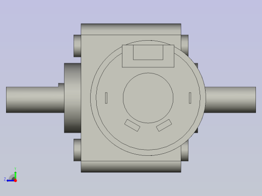 直流马达GW4058-31ZY蜗轮蜗杆减速机右视缩略图