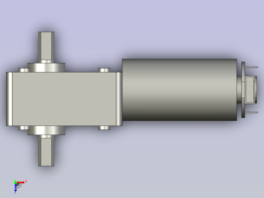 直流马达GW4058-31ZY蜗轮蜗杆减速机俯视缩略图