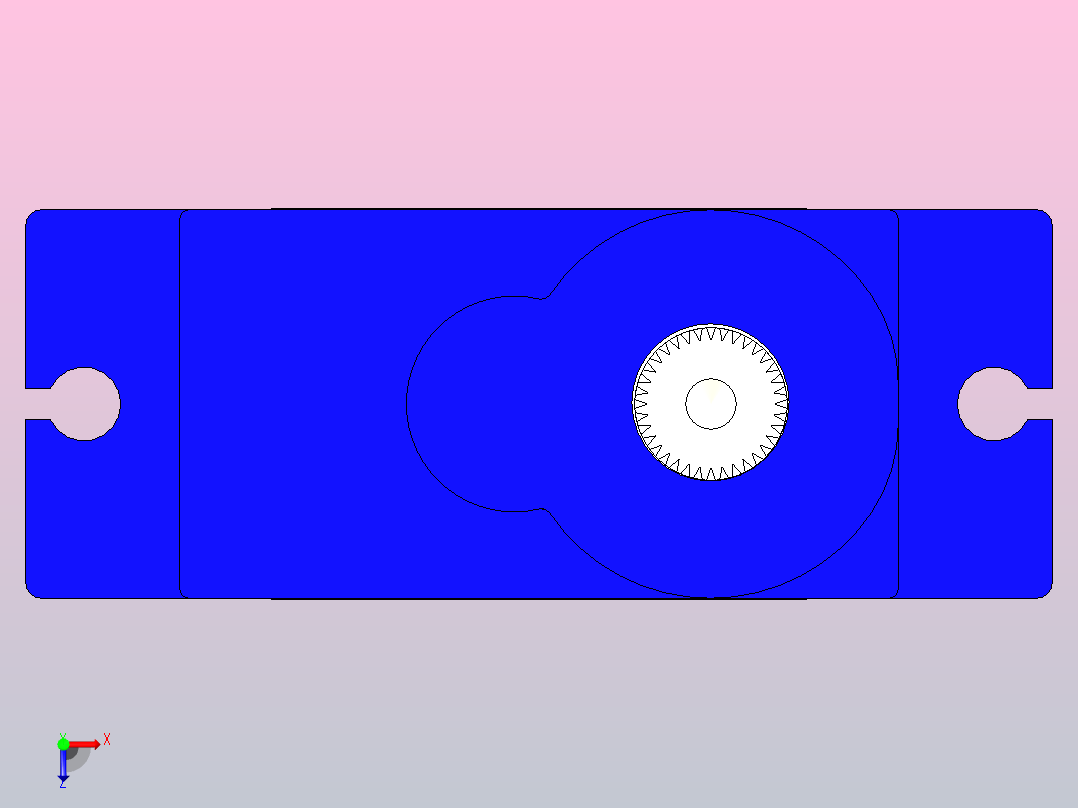 微型伺服电机SG90俯视图
