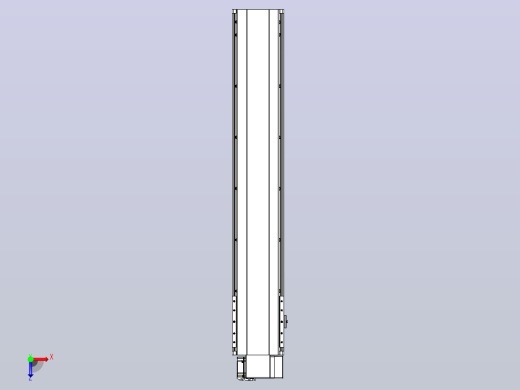皮带直线轴半封闭可选导轨TPA-HNB-202D-140-L1000-RP-C-P75-N3俯视缩略图