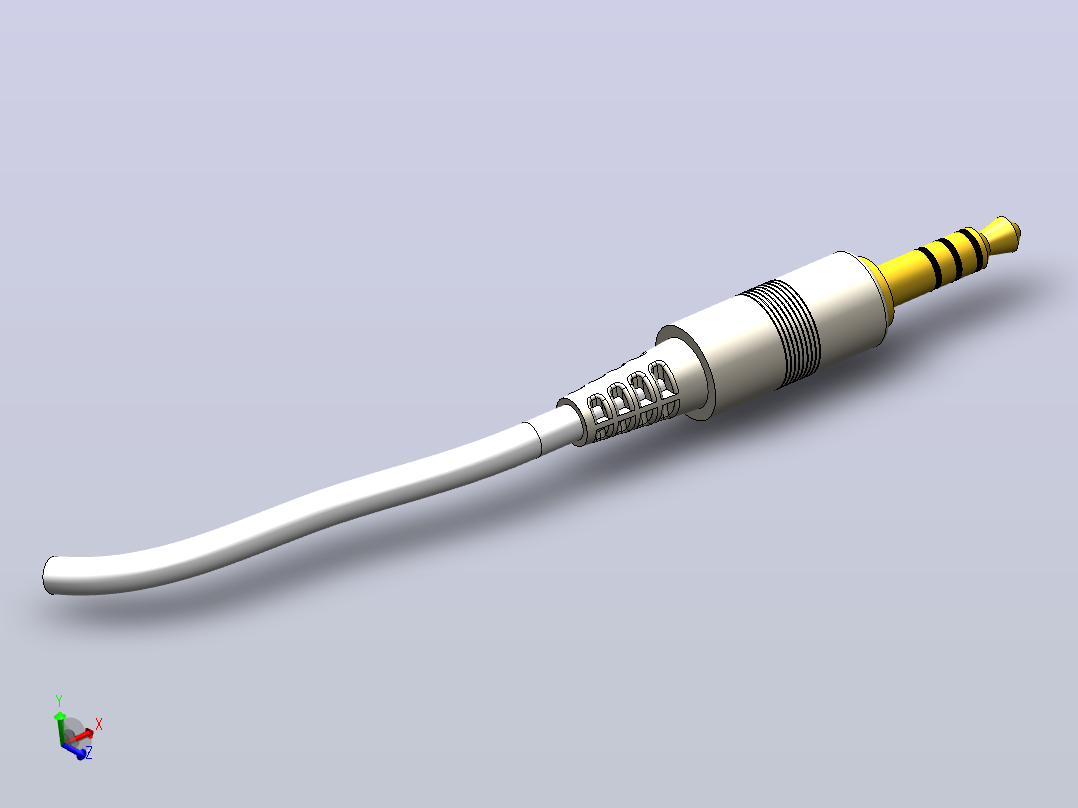 微型插孔 3.5mm主视图