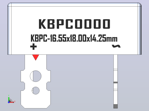 桥式整流器外壳KBPC前视缩略图