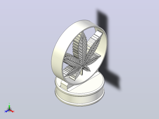 用于引擎盖装饰的大麻叶1快照1