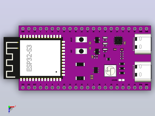 MC ESP32-S3（紫色）俯视缩略图