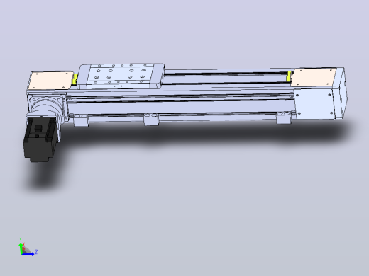 DMEB110-LTCR欧规同步带模组直线模组（电机左折 ）[DMEB110-L13S350-DT750-C2U-LTCR]