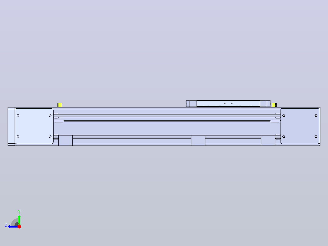 DMEB110-LTCR欧规同步带模组直线模组（电机左折 ）[DMEB110-L13S350-DT750-C2U-LTCR]右视图
