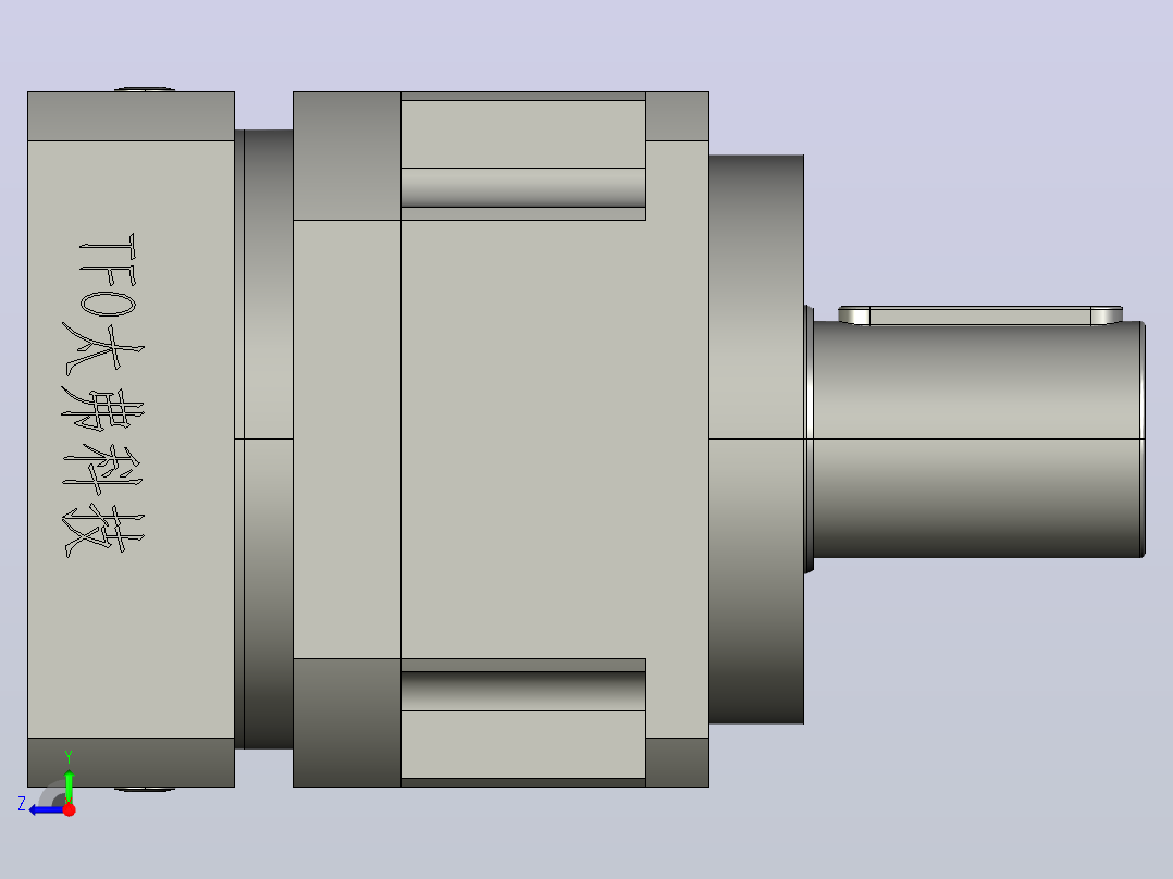 AB220-L1-S2-P2电机减速机右视图